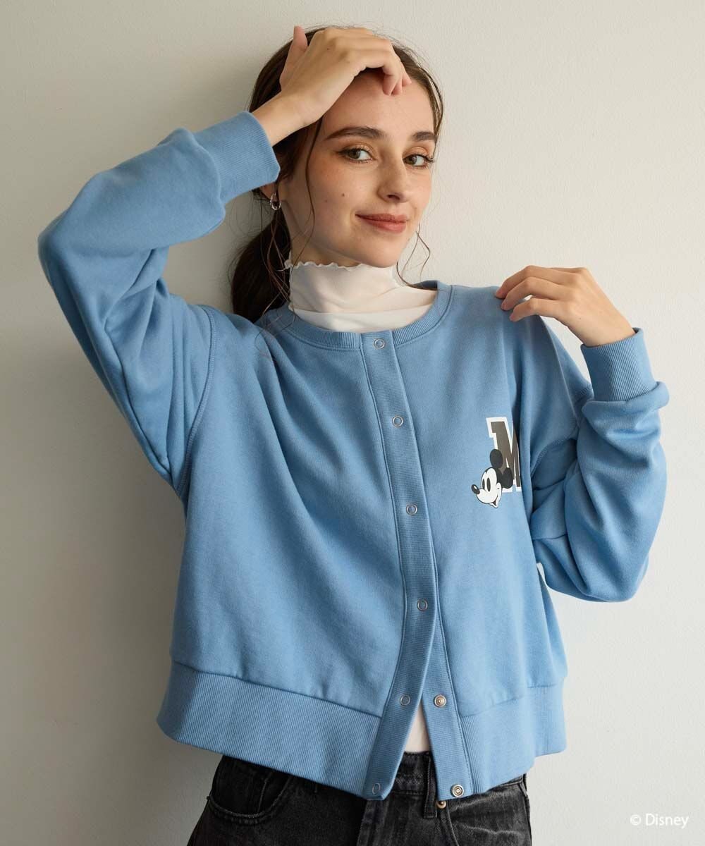 OP／FILA 【ocean pacific】ミッキー/裏毛カーディガン【Disney/ディズニー】 