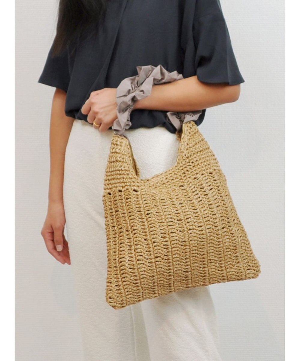 UNBILLION cachecache フリルワンハンドルペーパー手編みトート 