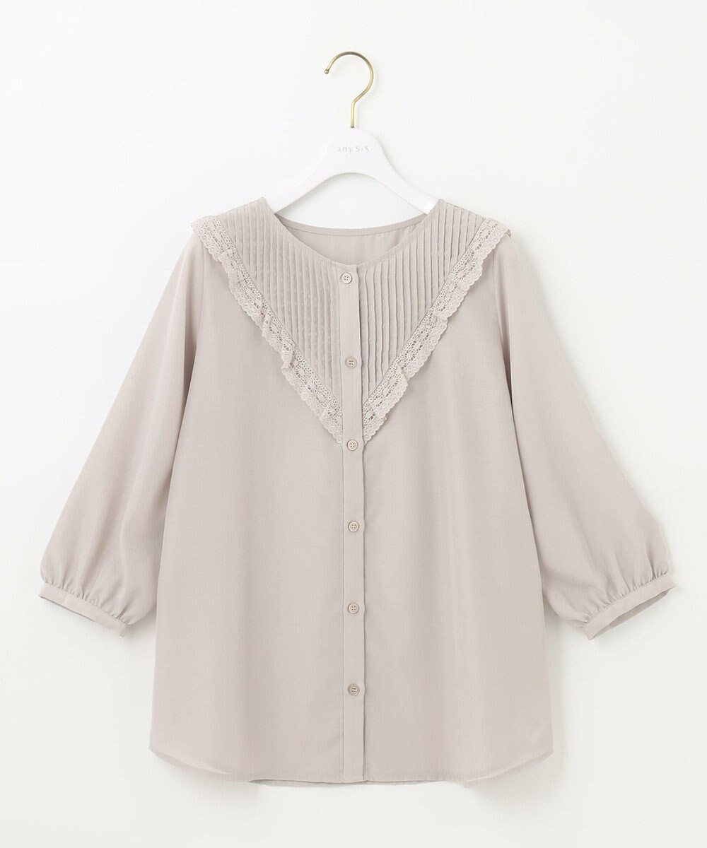 ANY SIS 【洗える】レースフリル ブラウス 