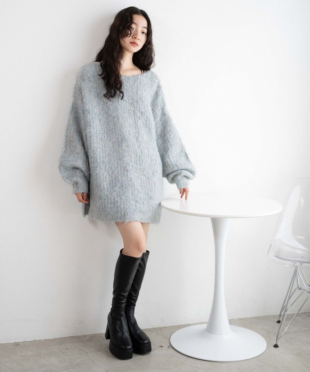 WEGO ストーム付きヒールロングブーツ 