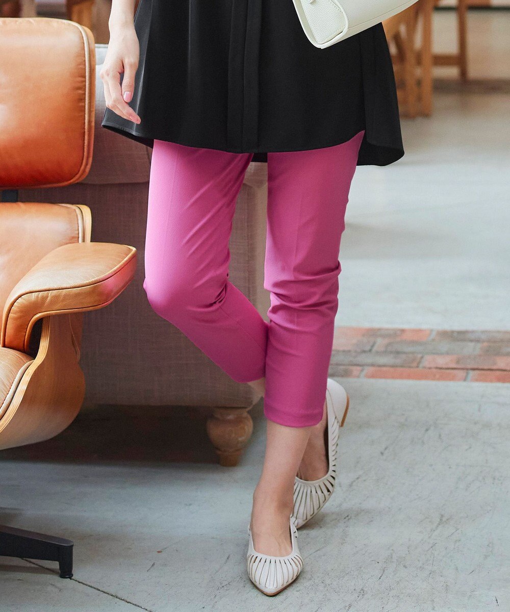 Tiaclasse 【小倉優子さん着用・日本製・洗える】サーラドライ・テーパードパンツ 