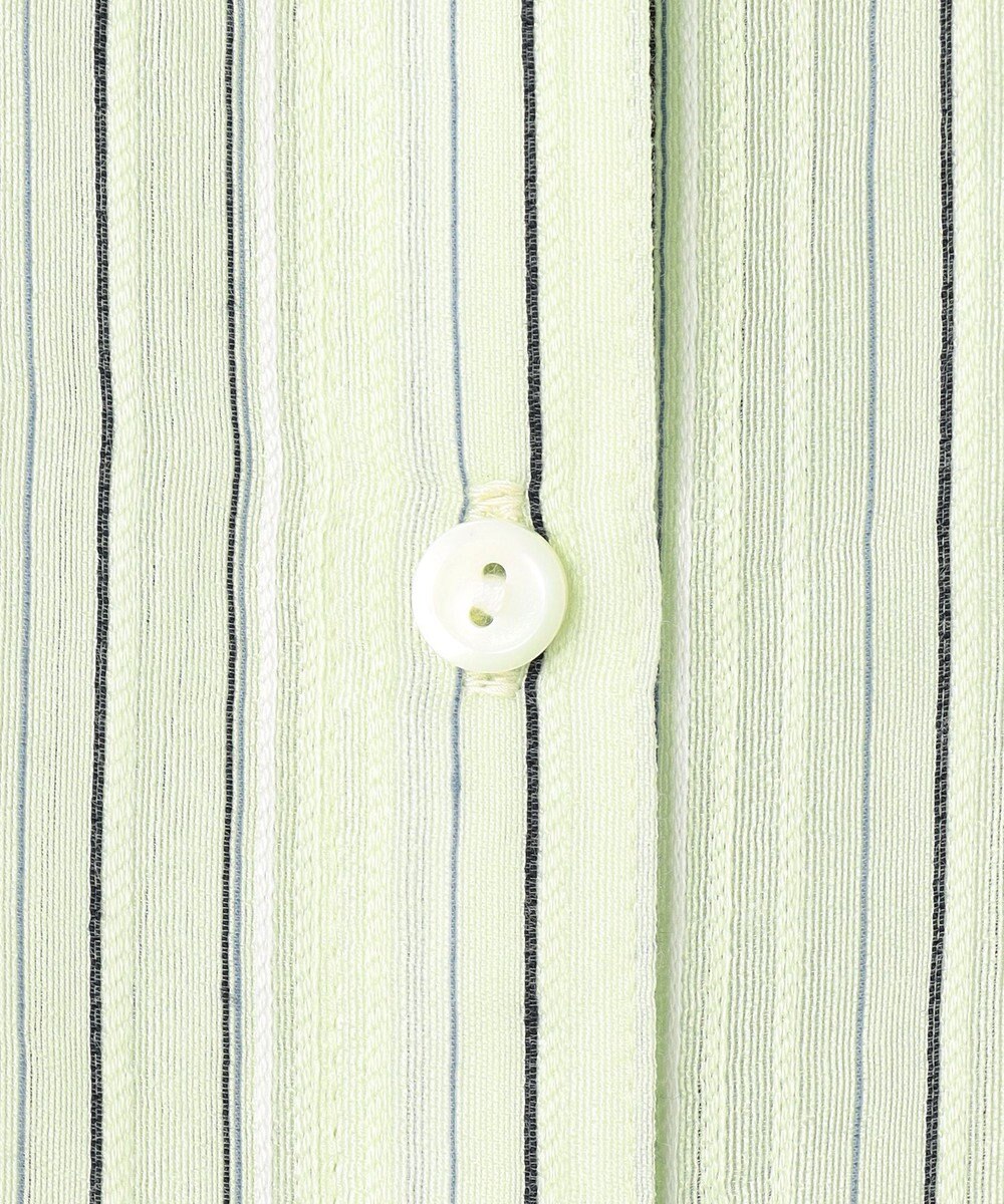 J.PRESS LADIES S 【洗える】ランダムストライプ シアー シャツカラー カットソー 