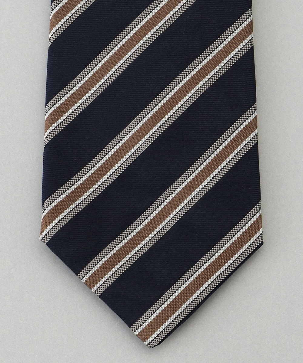 GOTAIRIKU  GOTAIRIKU別注【日本製】シルク ネクタイ_レジメンタル柄 