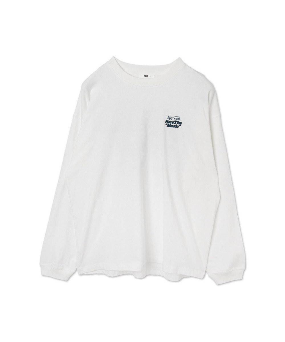 WEGO 【ユニセックス着用ITEM】フロッキーロゴBIGロンT（LS） 