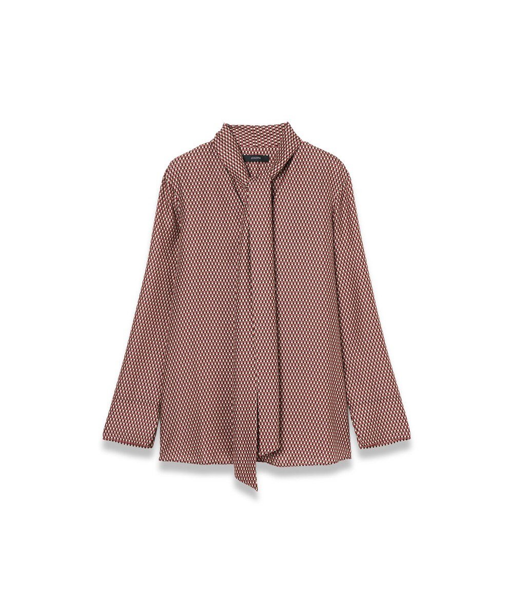 JOSEPH 【洗える】オーバーレイプリント　ブラウス 