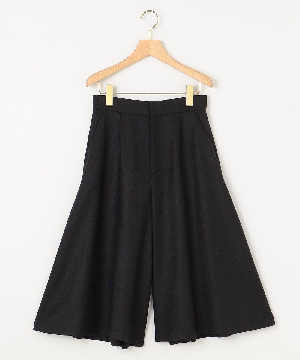 組曲 L 【WEB一部店舗限定】ウールジョーゼット キュロットパンツ 