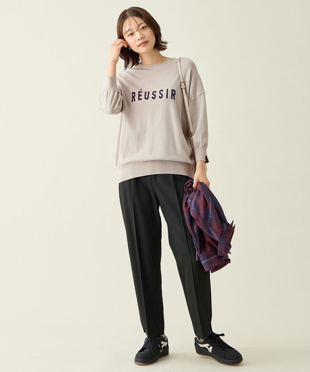 ANY L 【裏起毛/ウエストゴム】ウォームテーパードパンツ 