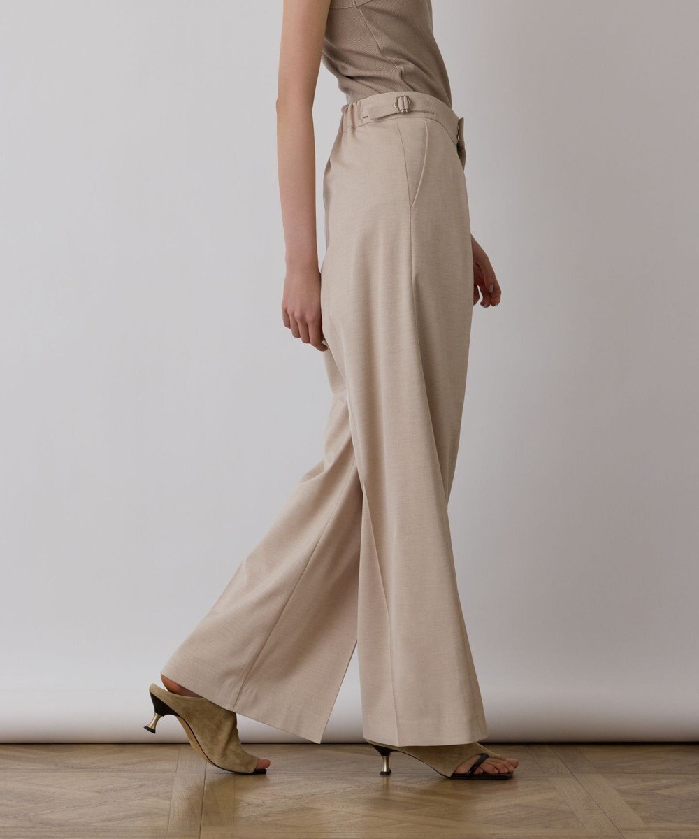 GRACE CONTINENTAL スラブストレッチタックパンツ 