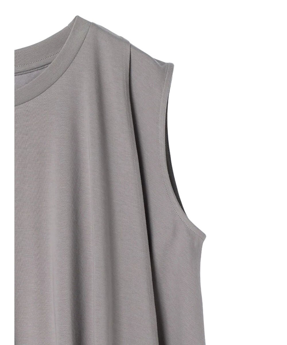 AMERICAN HOLIC 接触冷感バックフレアノースリーブプルオーバー 