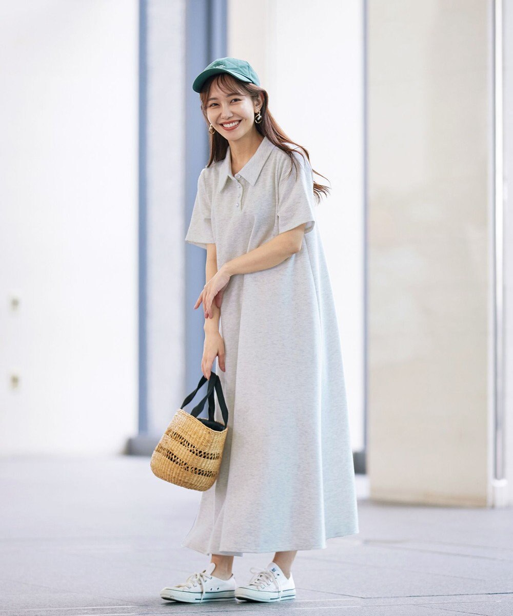 Tiaclasse 【洗える】ポロシャツワンピース 