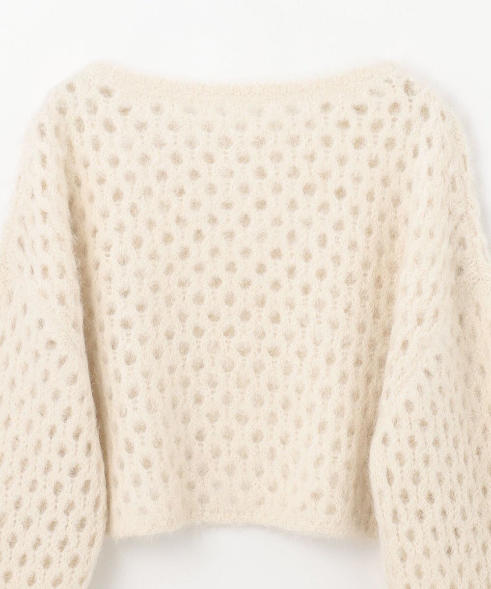 GRACE CONTINENTAL アルパカメッシュニットトップ 