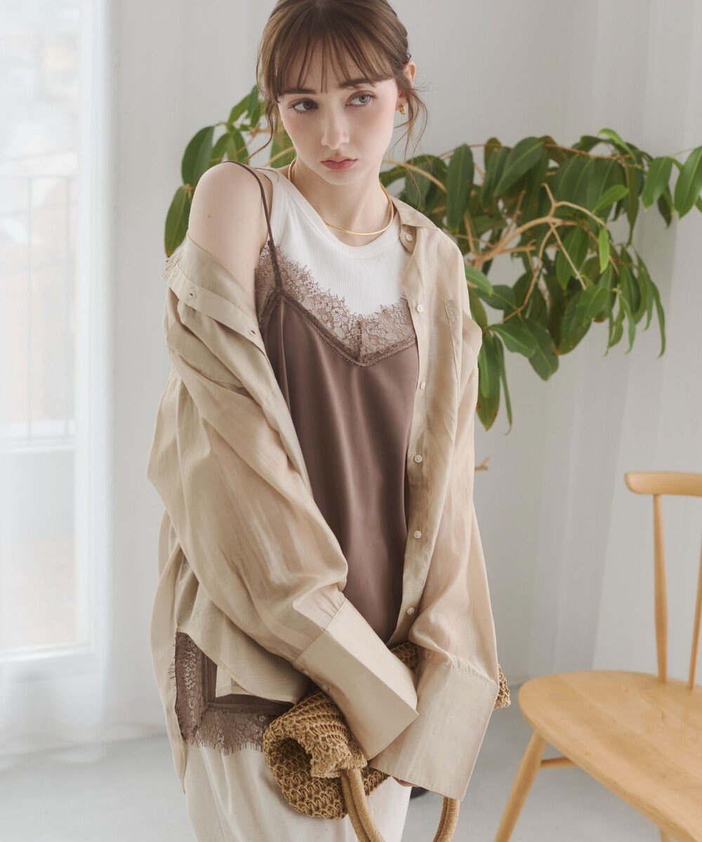 WEGO 【ANGIE VINTAGE】シアーシャツ 