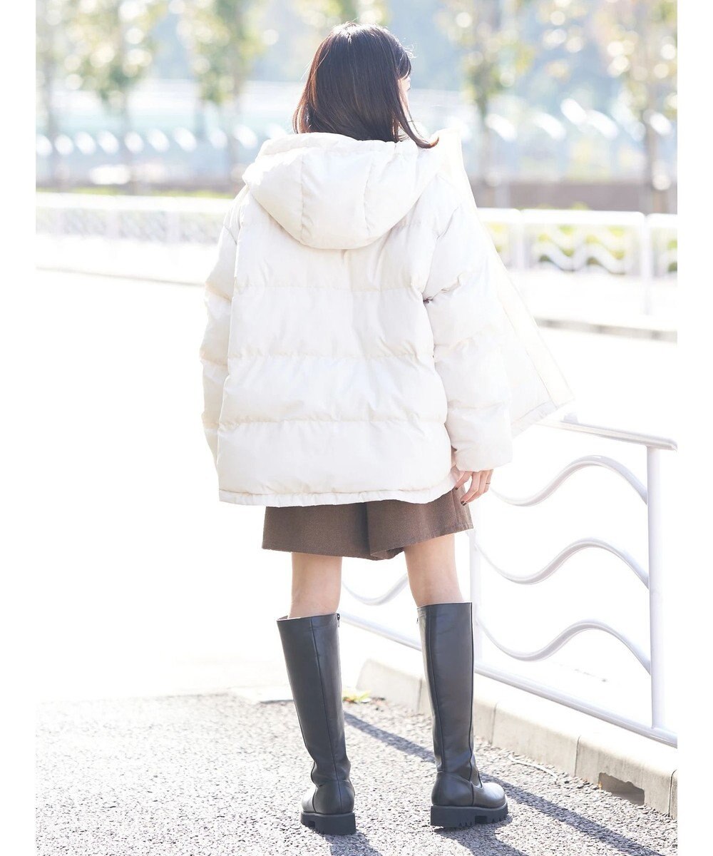 earth music&ecology フーディー中綿ブルゾン 