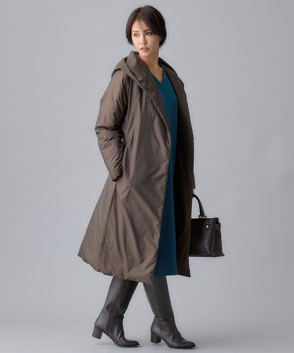 自由区 S ADSシャンブレータフタ ダウンコート 