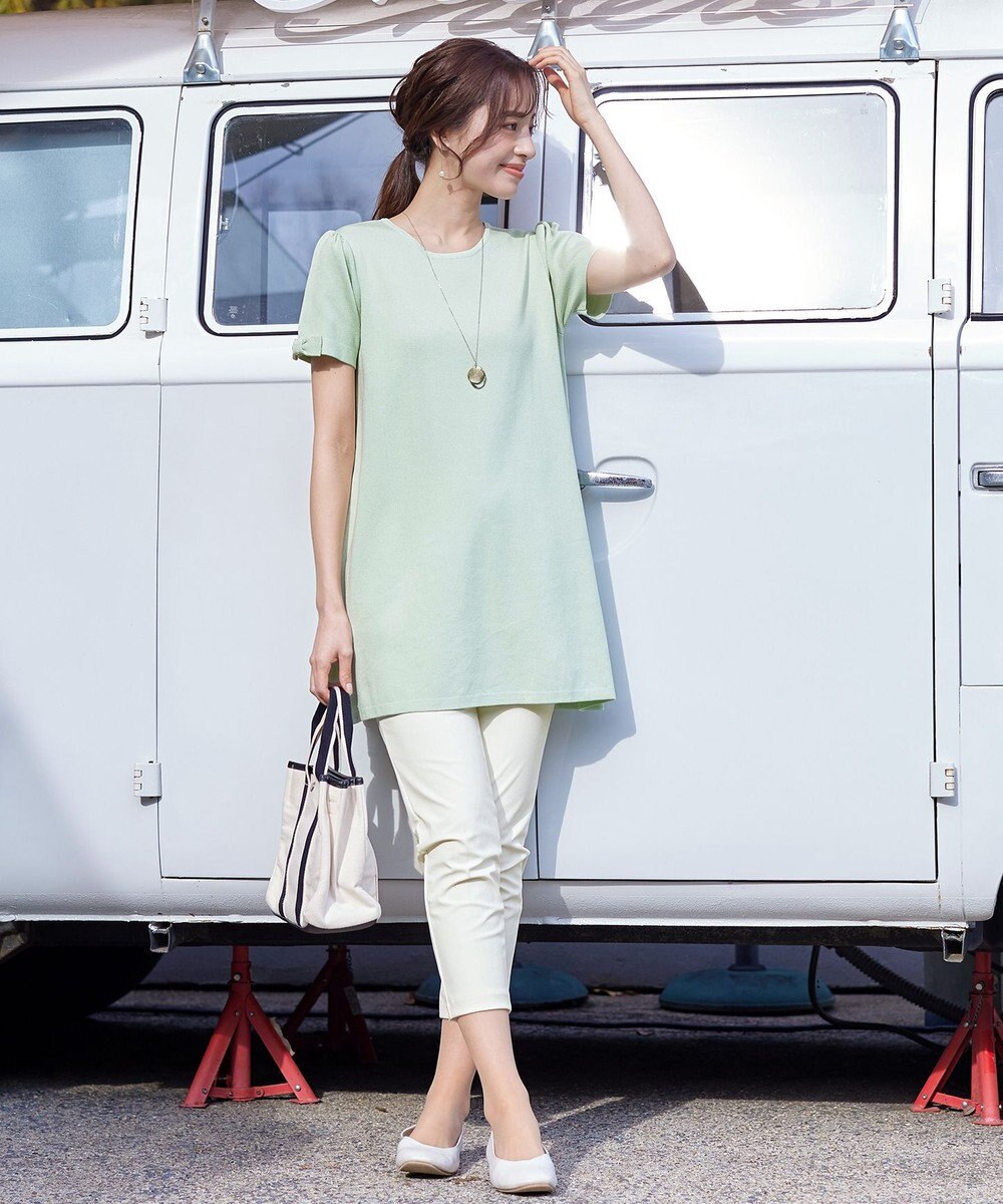 Tiaclasse 【小倉優子さん着用・日本製・洗える】サーラドライ・テーパードパンツ 