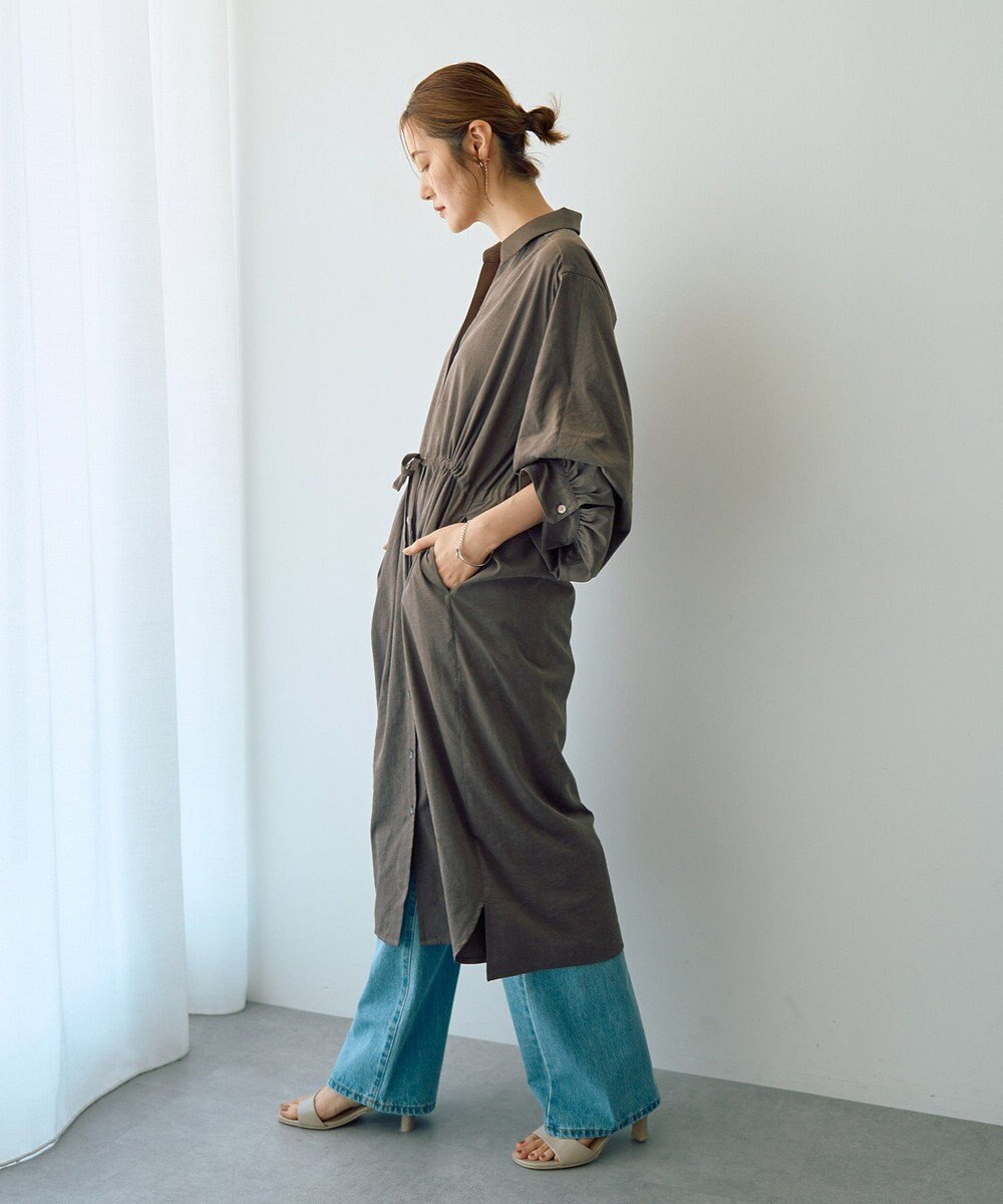 YECCA VECCA 【UVカット】2way袖バルーンワンピース 