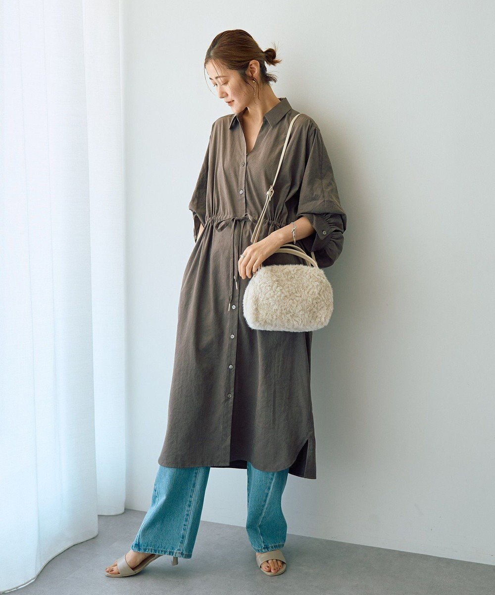 YECCA VECCA 【UVカット】2way袖バルーンワンピース 