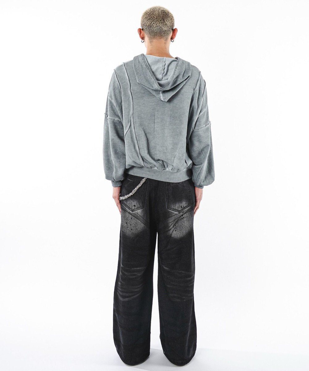 WEGO 【ユニセックス着用ITEM】スーパーバギーダーティデニムパンツ 