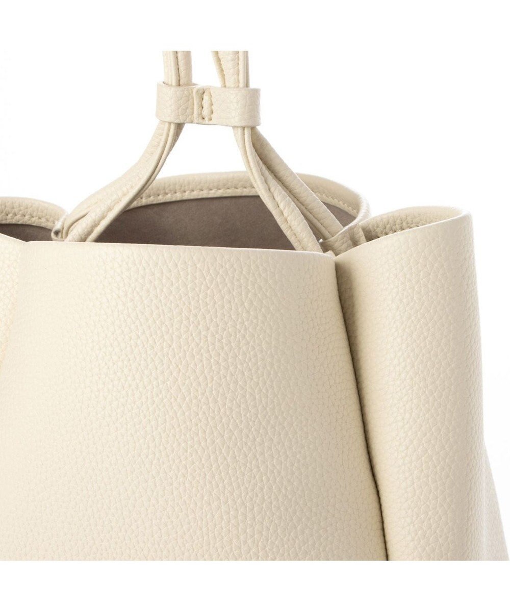 UNBILLION カシュカシュ cachecache / シュリンク合皮ワンハンドル手提げ 