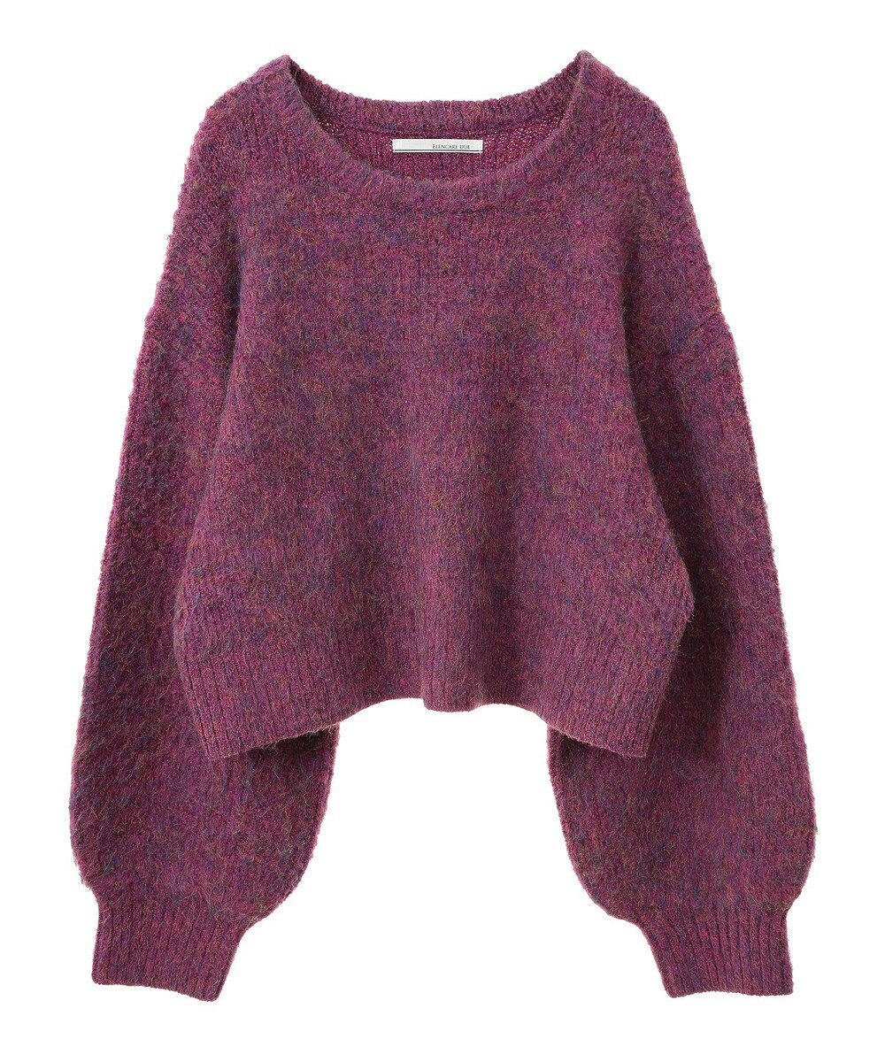 Green Parks ・ＥＬＥＮＣＡＲＥ　ＤＵＥ　ミックスシャギーニット 