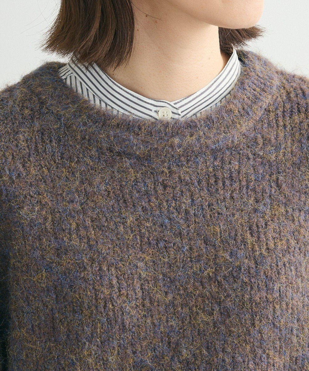 Green Parks ・ＥＬＥＮＣＡＲＥ　ＤＵＥ　ミックスシャギーニット 