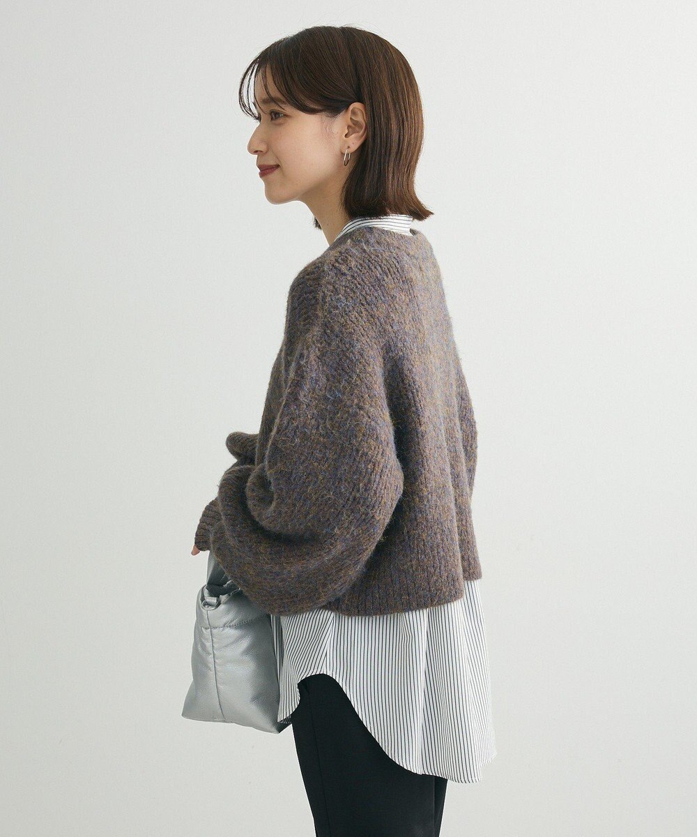 Green Parks ・ＥＬＥＮＣＡＲＥ　ＤＵＥ　ミックスシャギーニット 