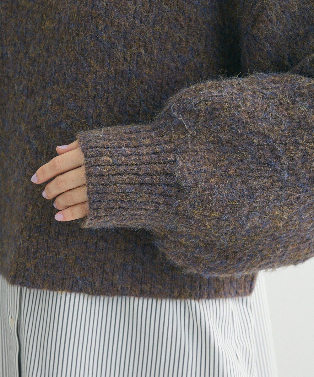 Green Parks ・ＥＬＥＮＣＡＲＥ　ＤＵＥ　ミックスシャギーニット 