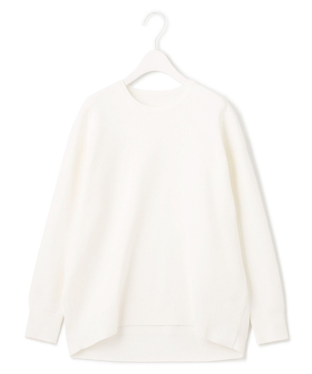 ICB 【洗える】 コットンポリエステルスムース ニットプルオーバー 