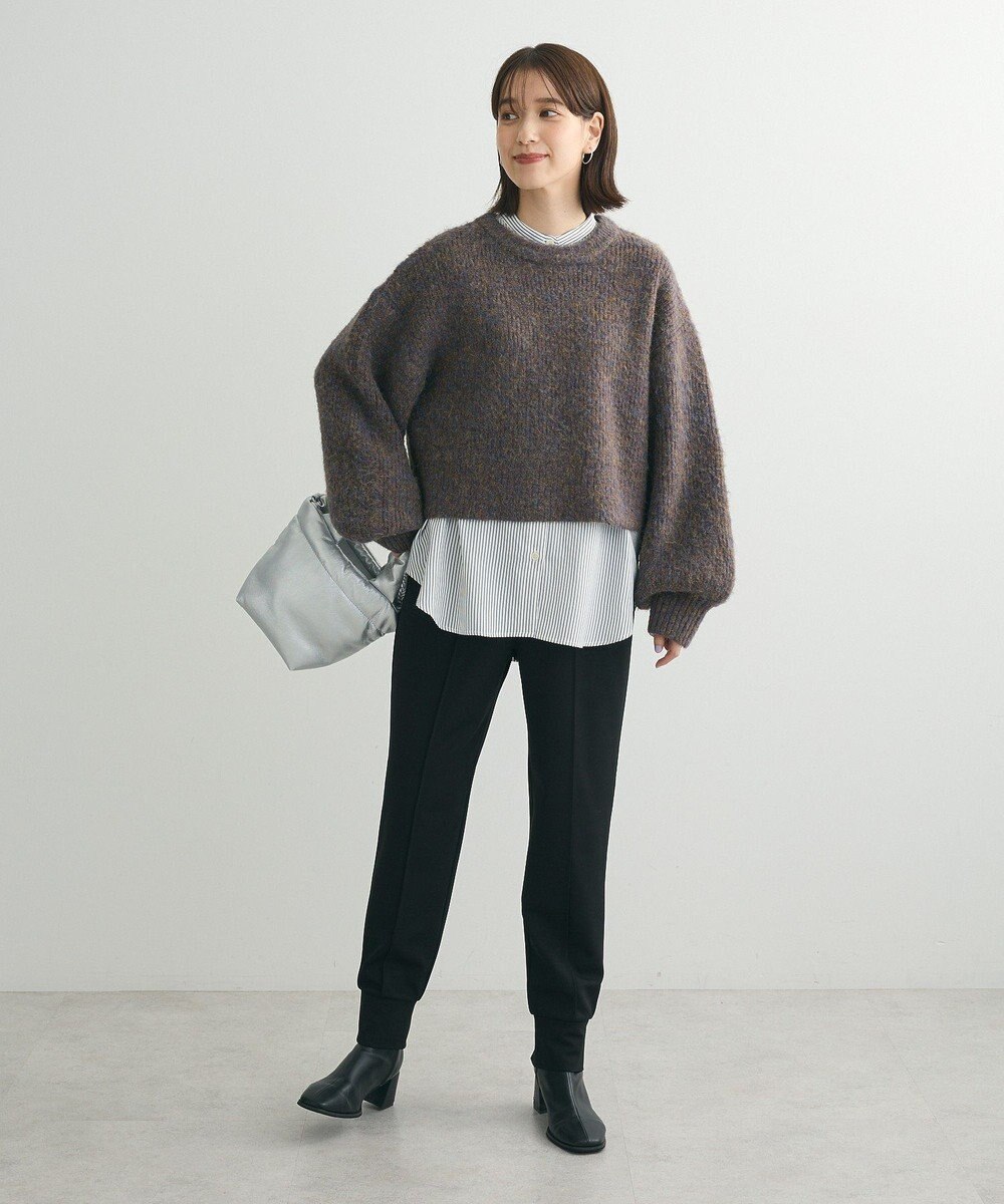 Green Parks ・ＥＬＥＮＣＡＲＥ　ＤＵＥ　ミックスシャギーニット 