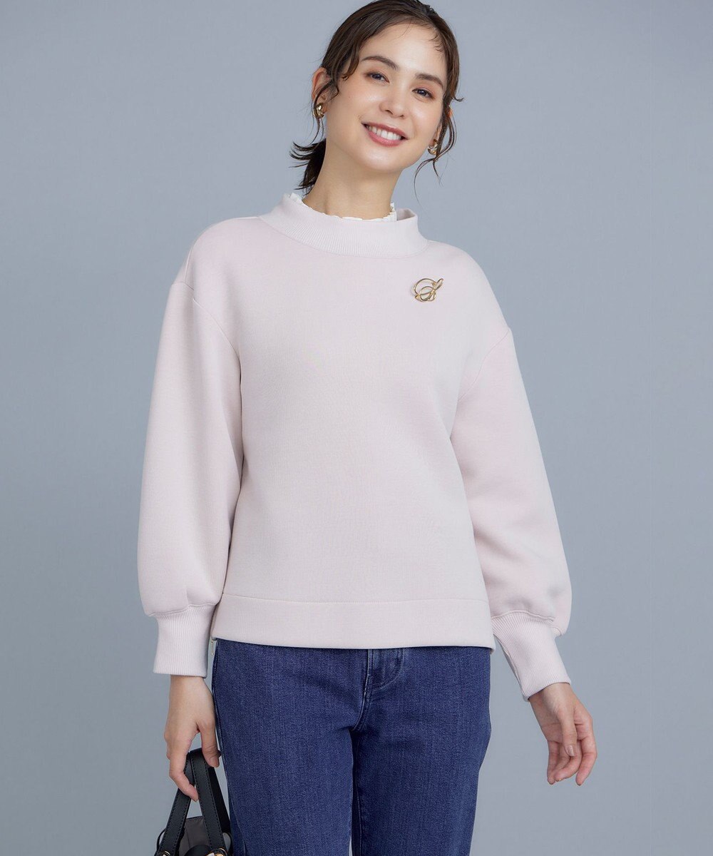 組曲 【WEB限定】ライトデシン フリル襟ブラウス 