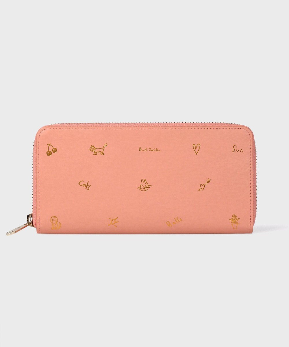 Paul Smith カラードゥードゥル ラウンドジップ 長財布 