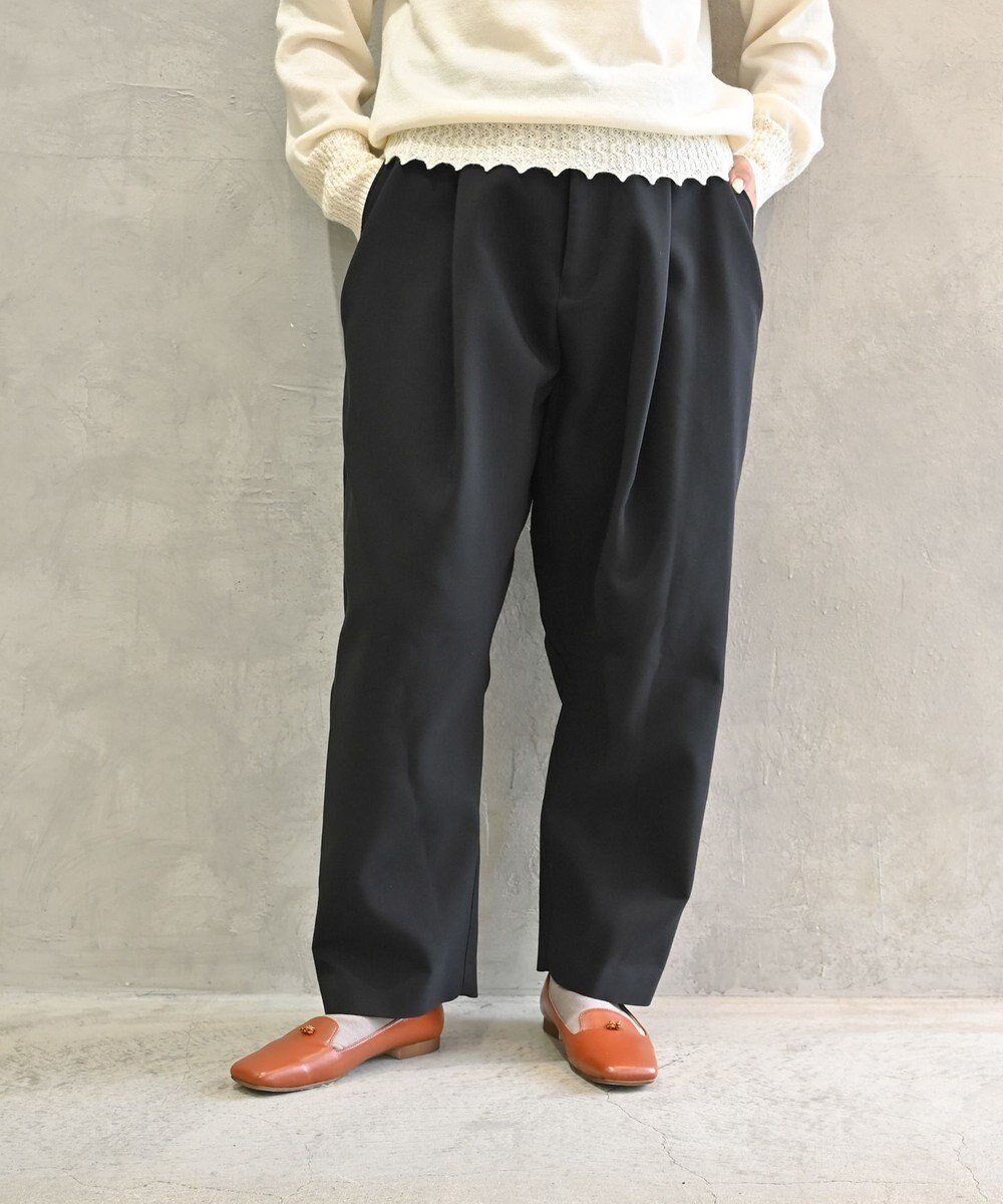 muuc トリプルクロス タックパンツ｜軽くてふっくらした三重織り生地・セットアップ可能 