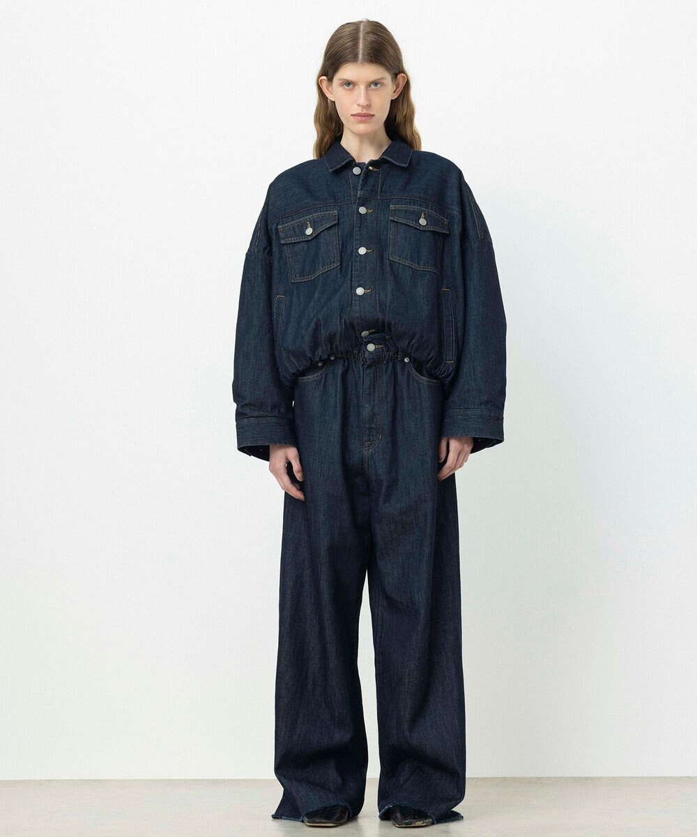 NAVE 【ReNAVE・洗える/中綿】ライトデニム ブルゾン 