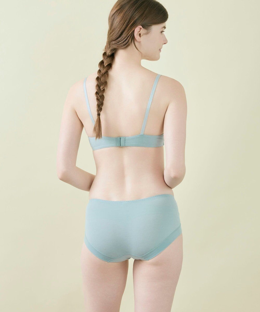 une nana cool リニューアル【綿混】ビタードットコットン 3/4カップブラ 