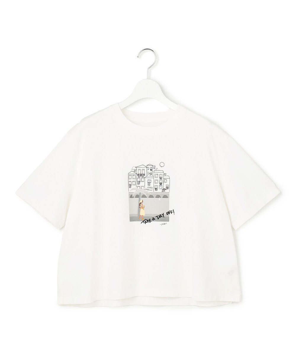 23区 Lauren Rolwing コラボ グラフィックプリント フレア Tシャツ 