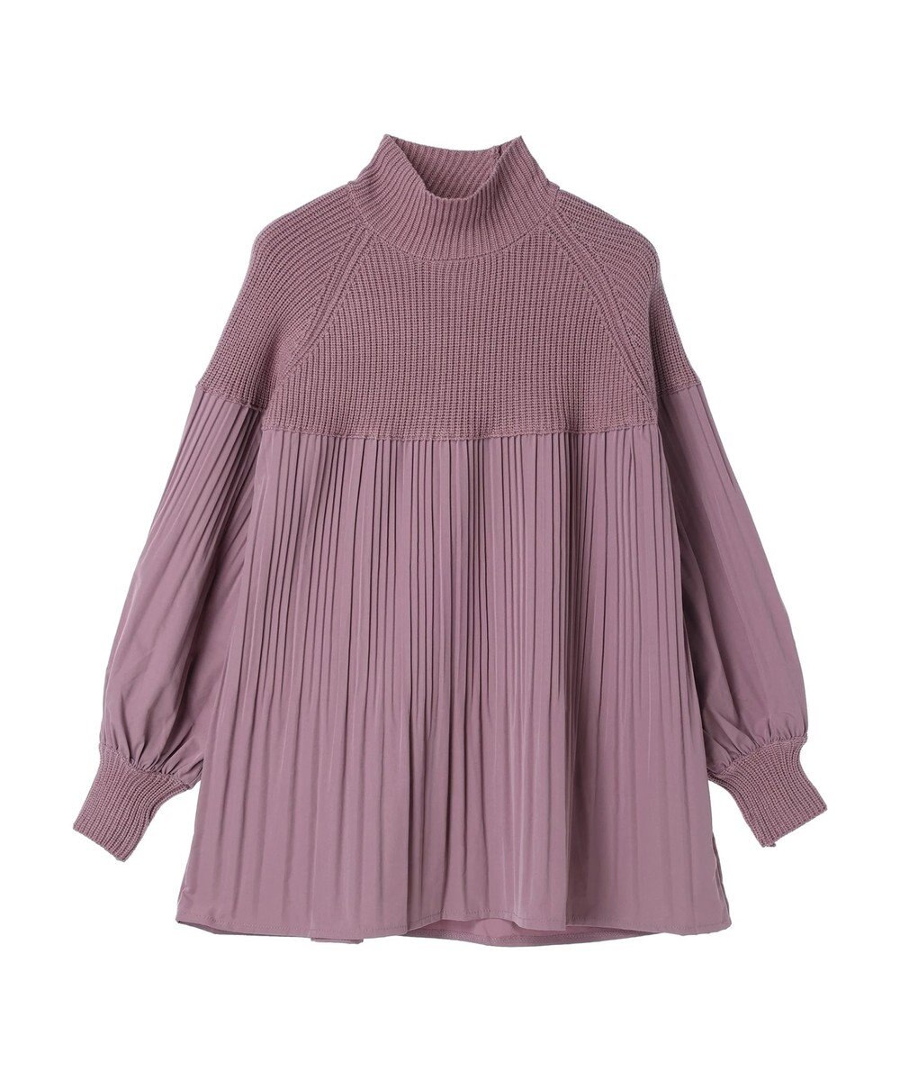 earth music&ecology プリーツフレアニットチュニック 