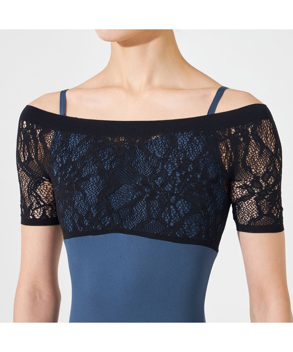 Chacott ハーフスリーブレオタード 