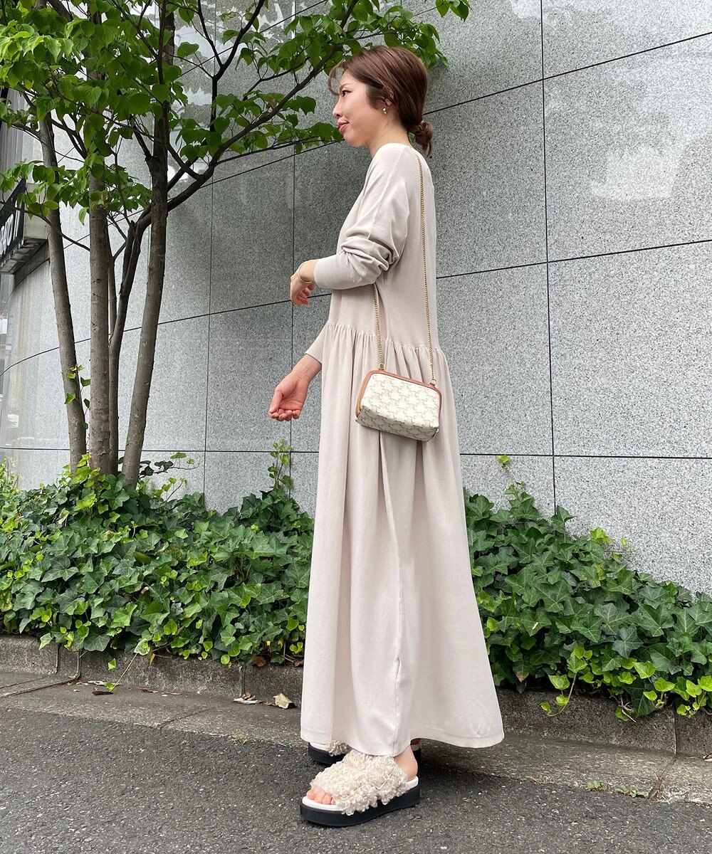 UNFILO 【新色追加】スタイルアップニット ワンピース 