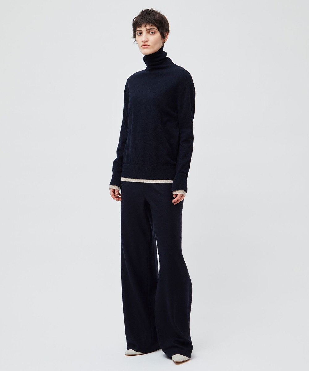 BEIGE， MONTAIGNE / ウエストゴムウールワイドパンツ 