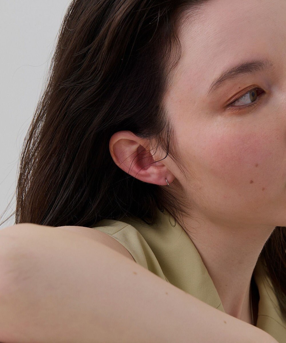 Phoebe 【金属アレルギー対応】ミニフープピアス(片耳)/サージカルステンレス シルバー 