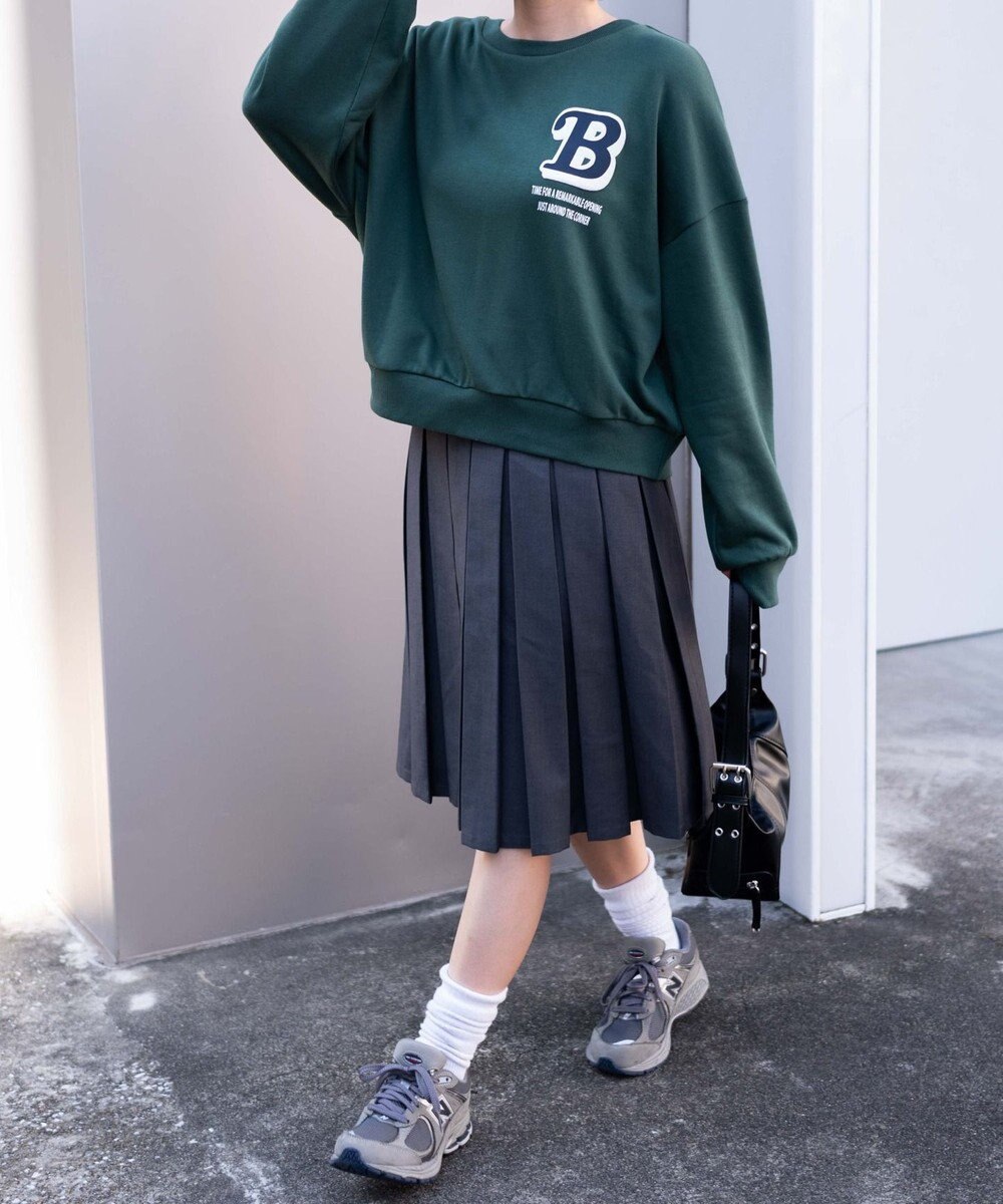 WEGO フォームプリントロゴスウェット 