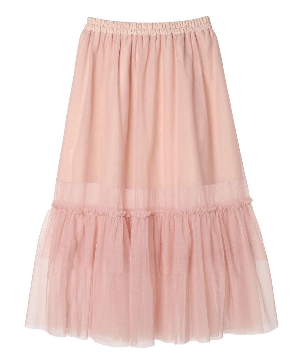 earth music&ecology ティアードチュールスカート 