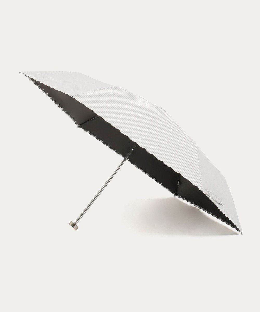 MOONBAT 【WEB限定/ 遮光率100％/遮熱/UV】POLO RALPH LAUREN（ポロ ラルフローレン）晴雨兼用日傘 ワンポイント ポロポニー ストライプ 折りたたみ傘 