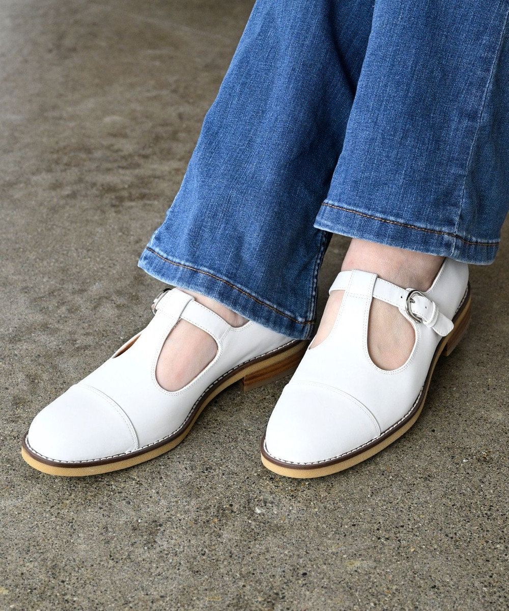 APOM イタリアンカーフ Tストラップシューズ 30 