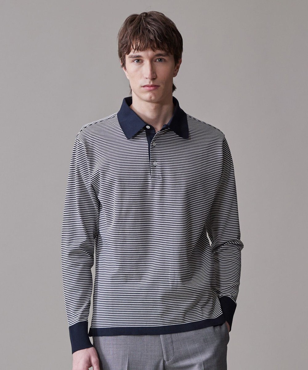 J.PRESS MEN 【きちんと感 × ニットのような柔らかな着心地】フレックスジャージ ポロシャツ 