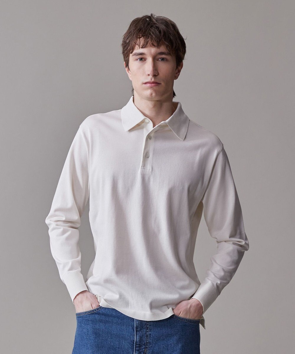 J.PRESS MEN 【きちんと感 × ニットのような柔らかな着心地】フレックスジャージ ポロシャツ 