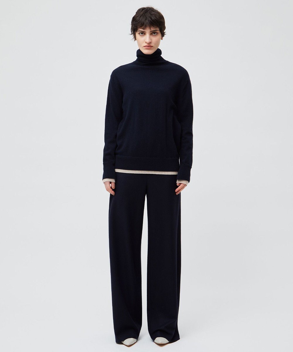 BEIGE， MONTAIGNE / ウエストゴムウールワイドパンツ 