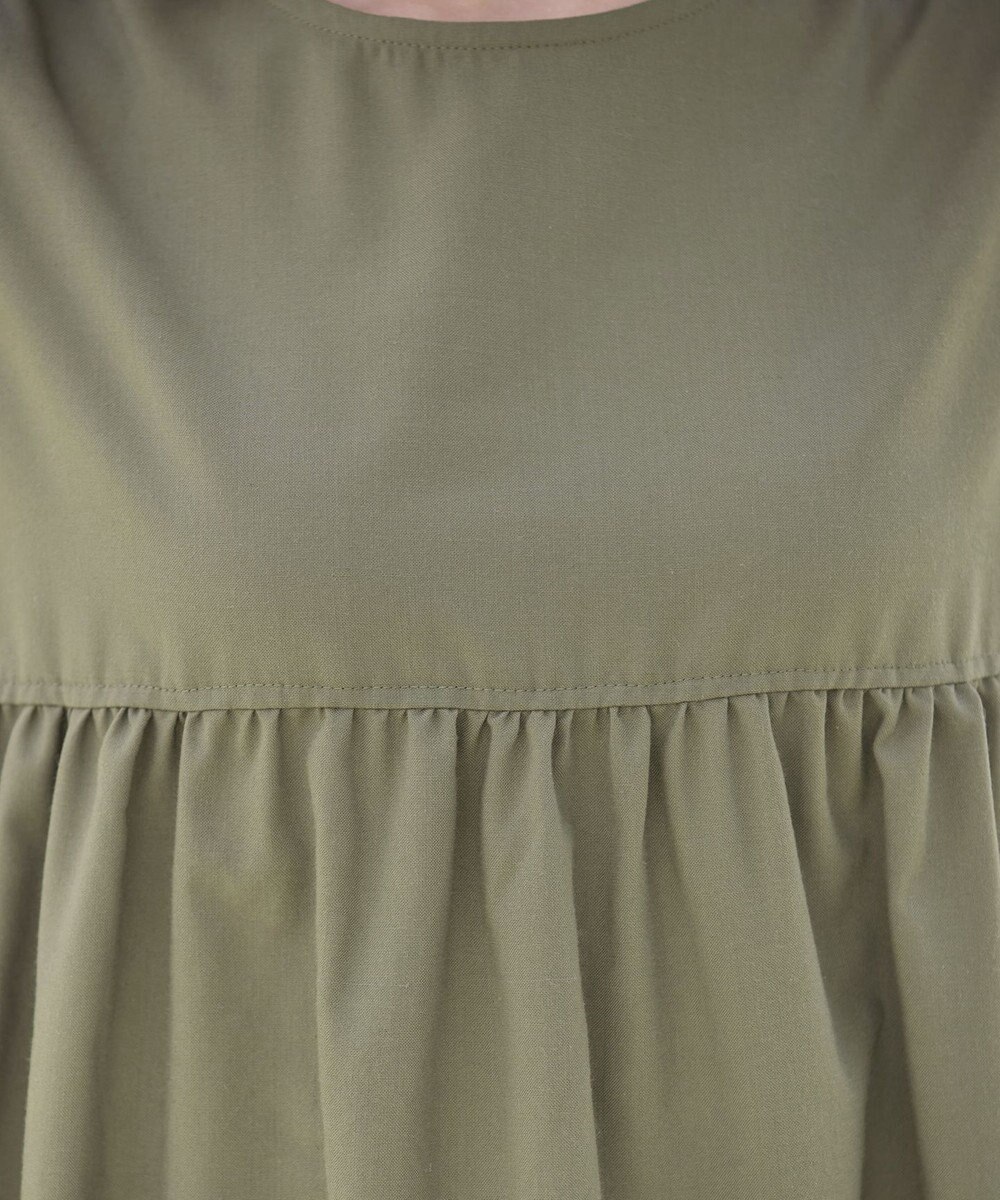 Tiaclasse 【洗える】後ろリボンギャザーワンピース 