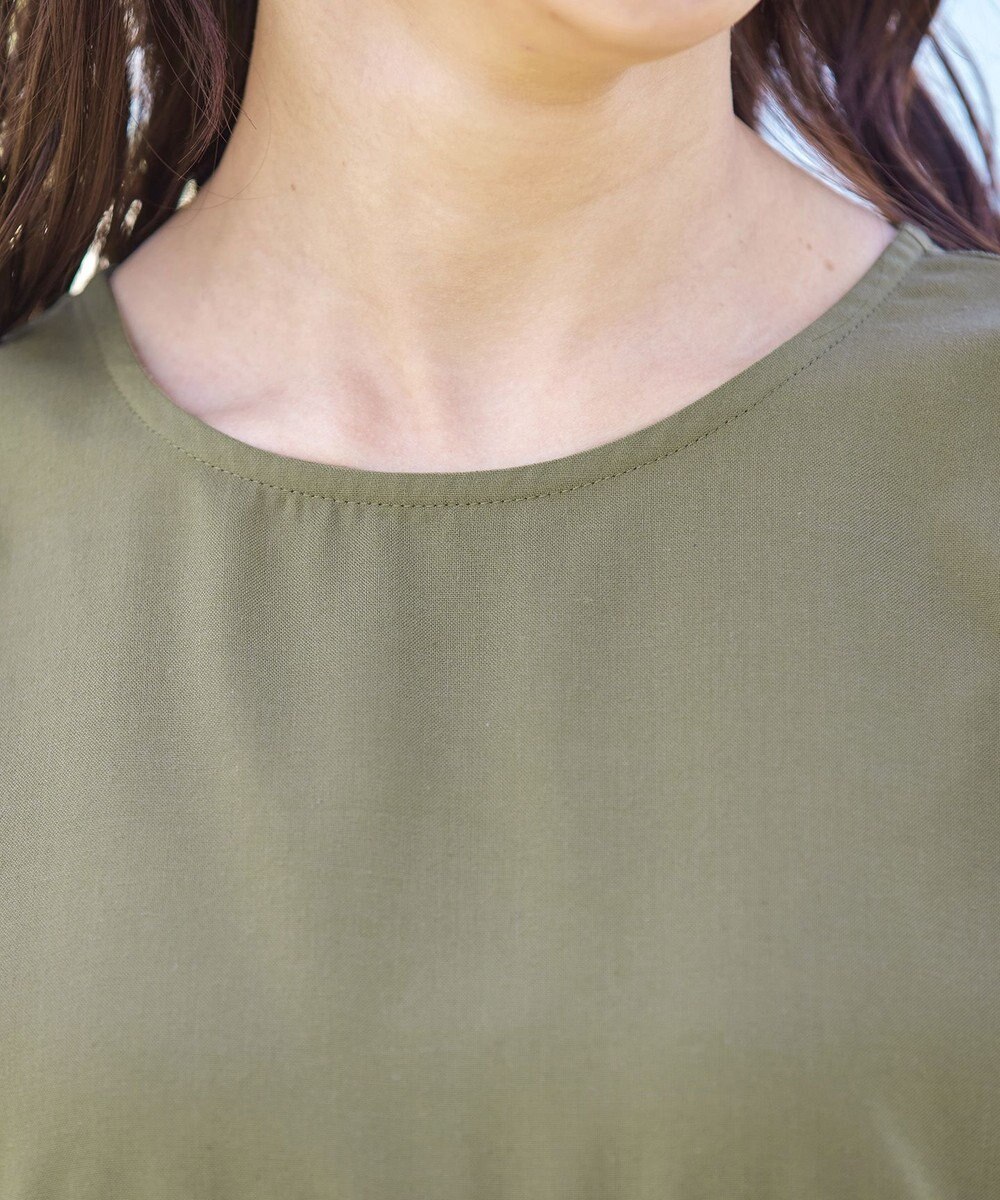 Tiaclasse 【洗える】後ろリボンギャザーワンピース 