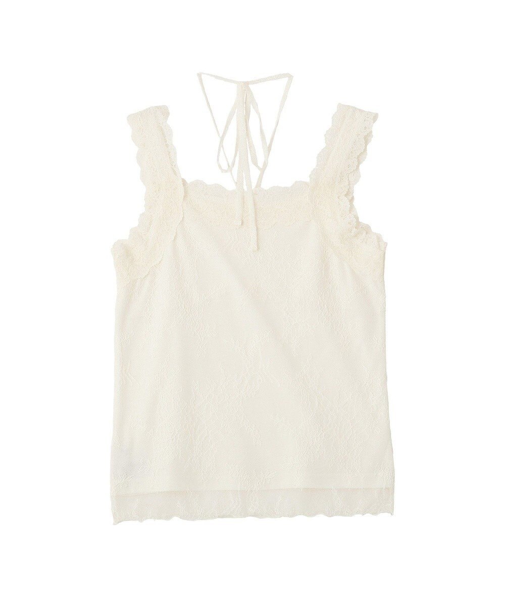 earth music&ecology 総レースホルターネックキャミソール 